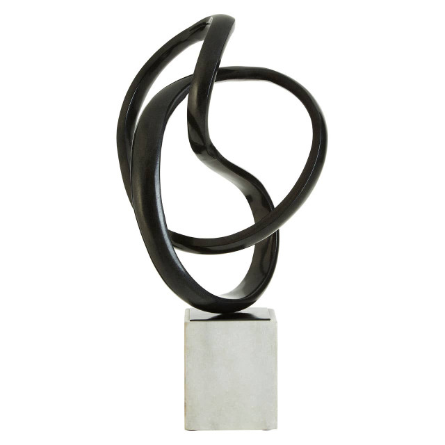 premier housewares Mirano Black Nickel Finish Knot Sculpture