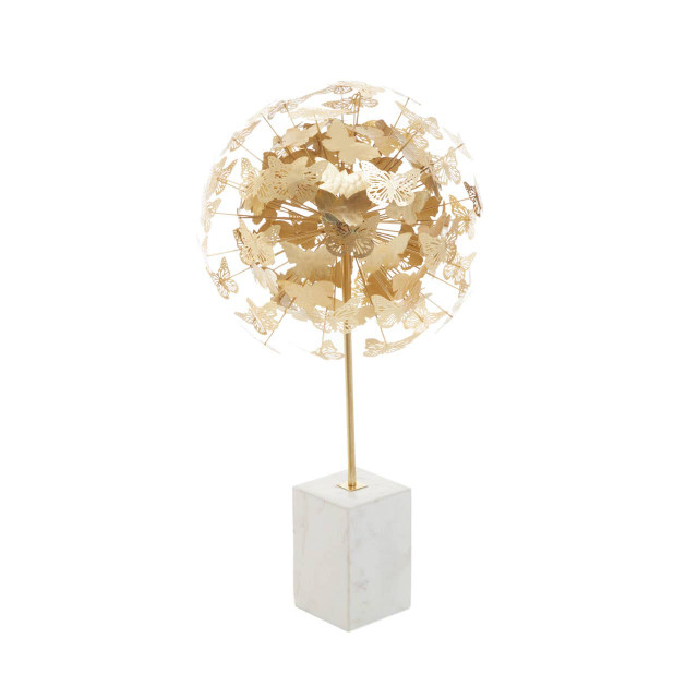 premier housewares Mirano Gold Finish Butterfly Sculpture
