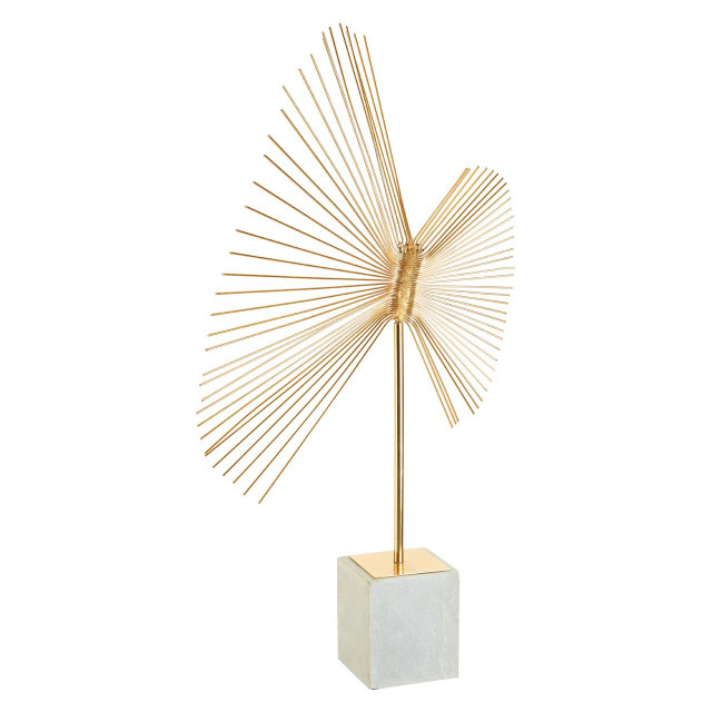 Premier Housewares Mirano Gold Finish Spiral Sculpture