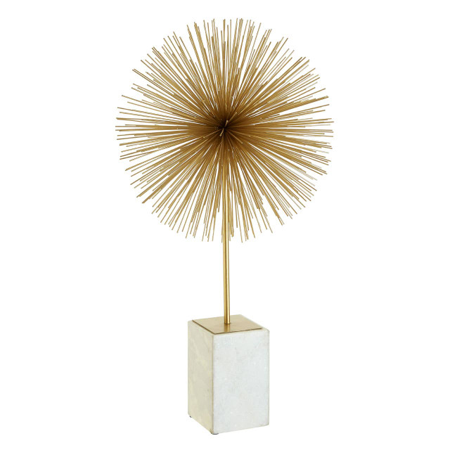 Premier Housewares Mirano Gold Finish Starburst Sculpture