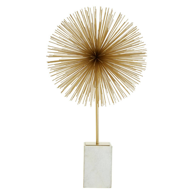 premier housewares Mirano Gold Finish Starburst Sculpture