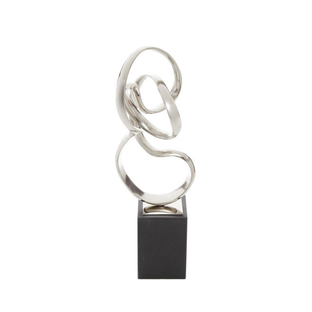 Premier Housewares Mirano Silver Nickel Finish Knot Sculpture