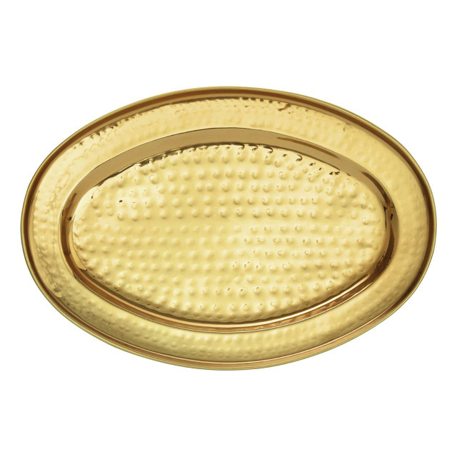 premier housewares Miressa Large Brass Finish Serving Platter