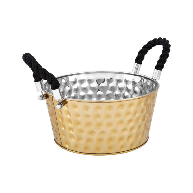 Premier Housewares Miressa Large Gold Finish Party Bucket