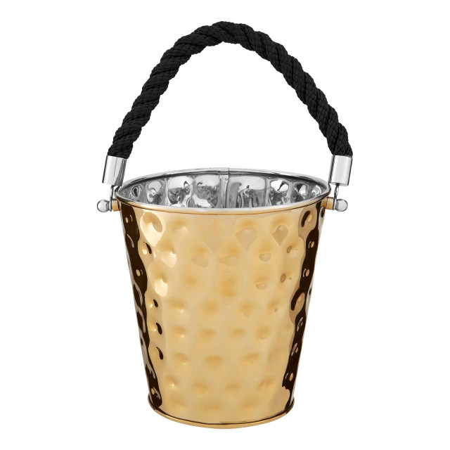 Premier Housewares Miressa Medium Gold Finish Party Bucket