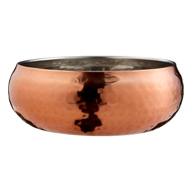 Premier Housewares Miressa Rose Gold Hammered Small Bowl