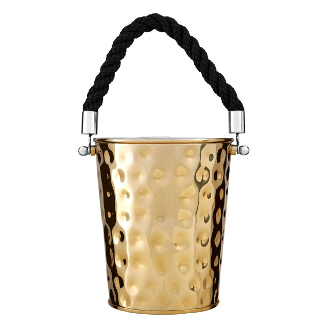 Premier Housewares Miressa Small Gold Finish Party Bucket
