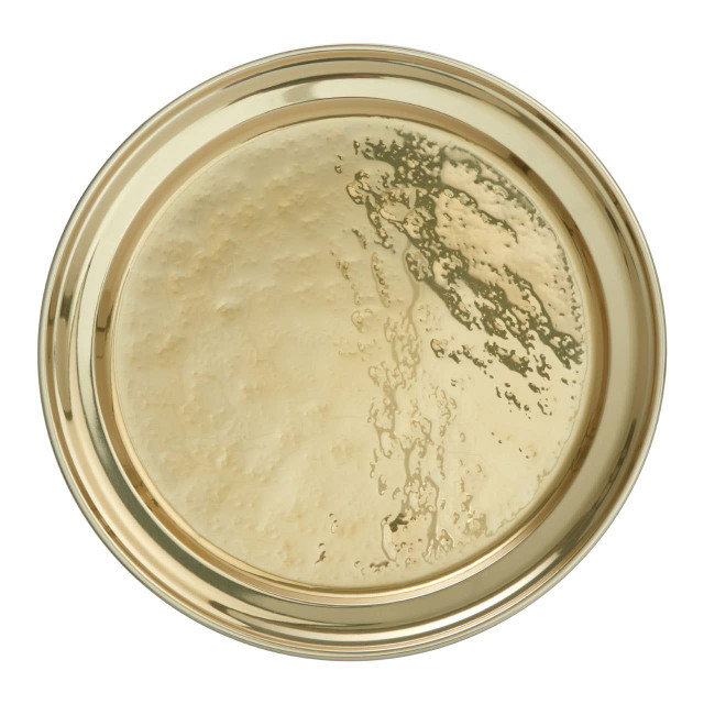 premier housewares Miressa Small Serving Plate in Stainless Steel