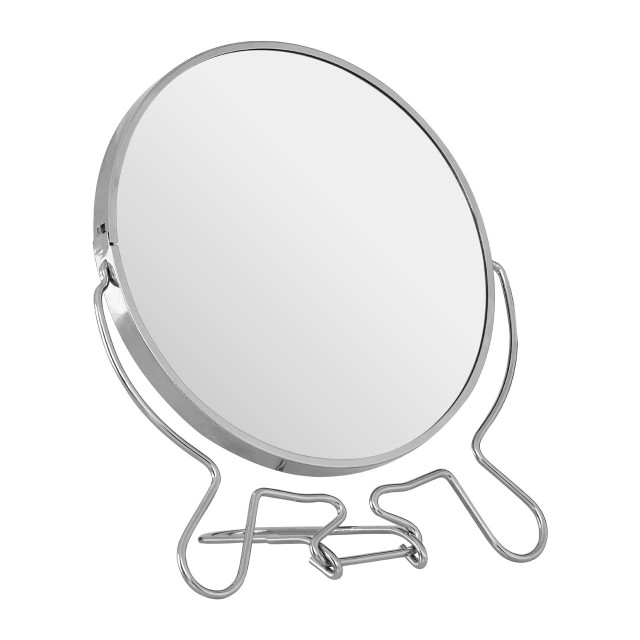 Premier Housewares Mison Silver Effect Two Sided Small Shaving Mirror