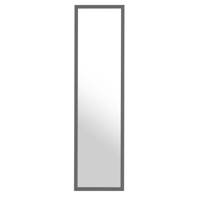 Premier Housewares Mize Over Door Grey Plastic Frame Mirror