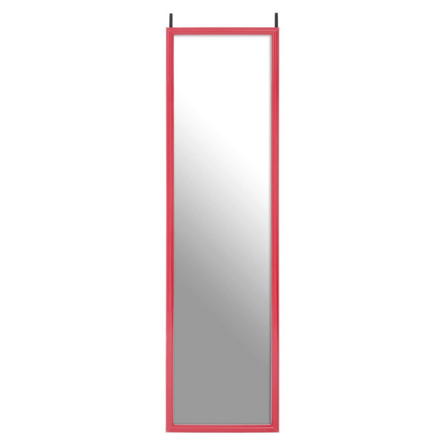 premier housewares Mize Pink Plastic Frame Over Door Mirror