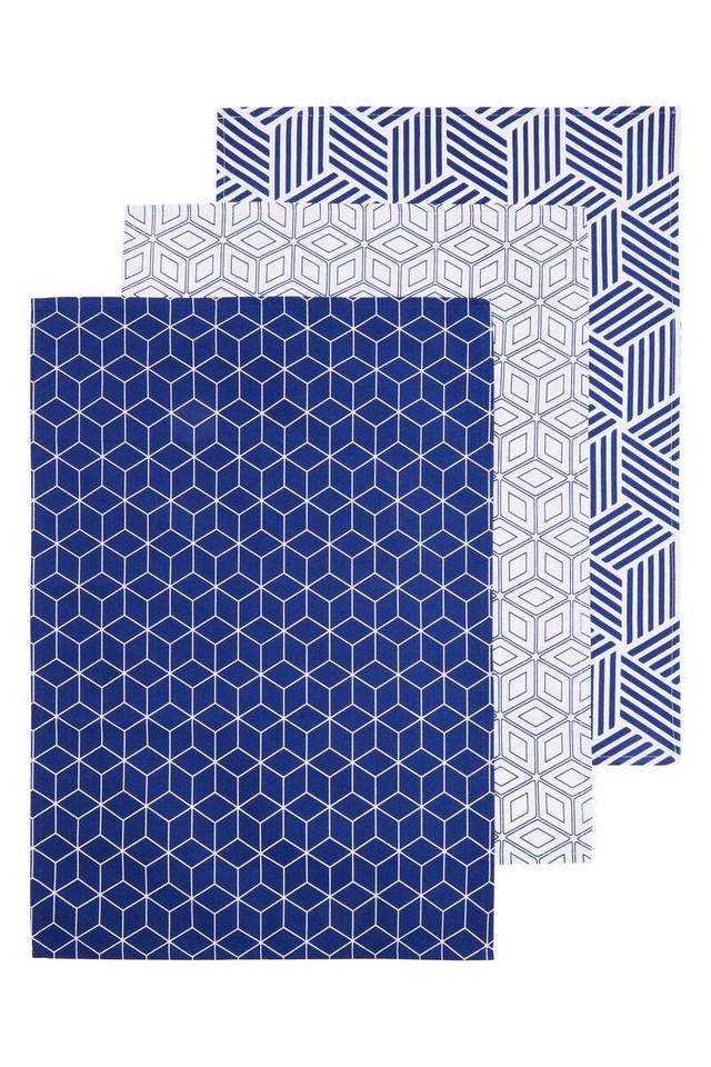 Premier Housewares Modern Retro Set Of 3 Tea Towels