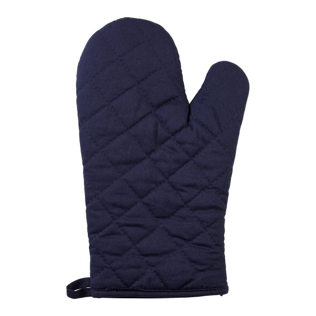 Premier Housewares Modern Retro White Blue Single Oven Glove
