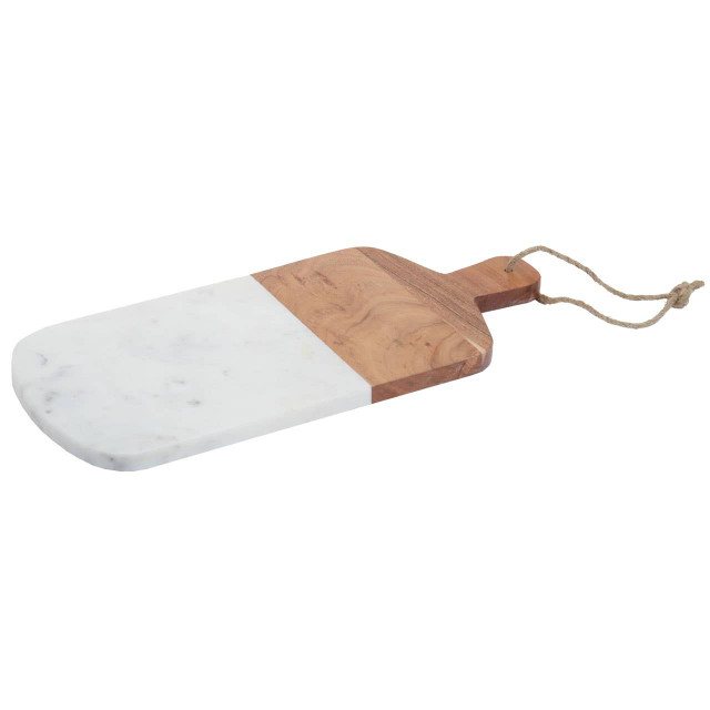 premier housewares Monzaro Rectangular Marble and Acacia Wood Paddle Board