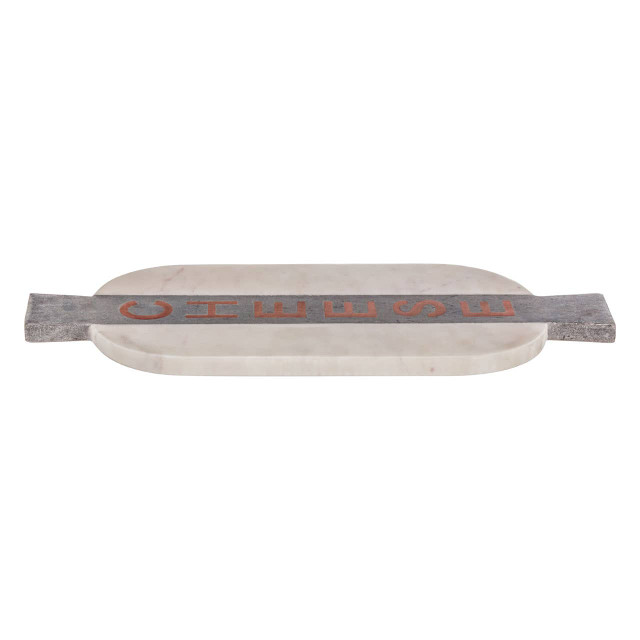 Premier Housewares Monzaro White And Grey Marble Cheeseboard