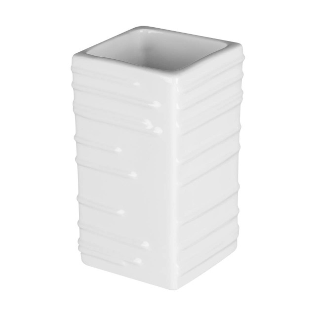 Premier Housewares Moon White Ceramic Bathroom Tumbler