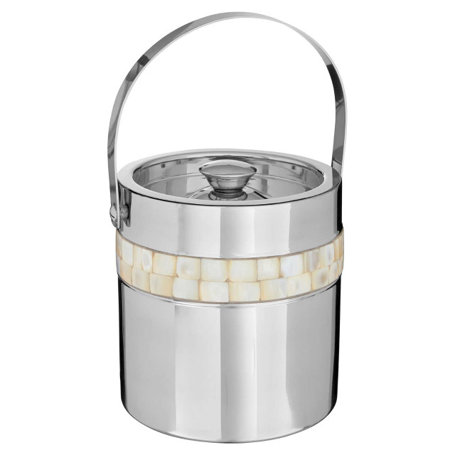 Premier Housewares Mother Of Pearl Inlay Design Ice Bucket