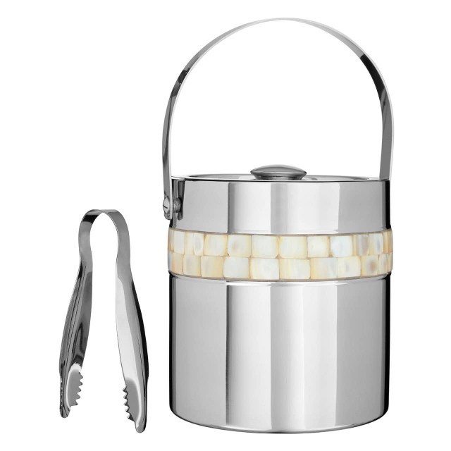 premier housewares Mother Of Pearl Inlay Design Ice Bucket