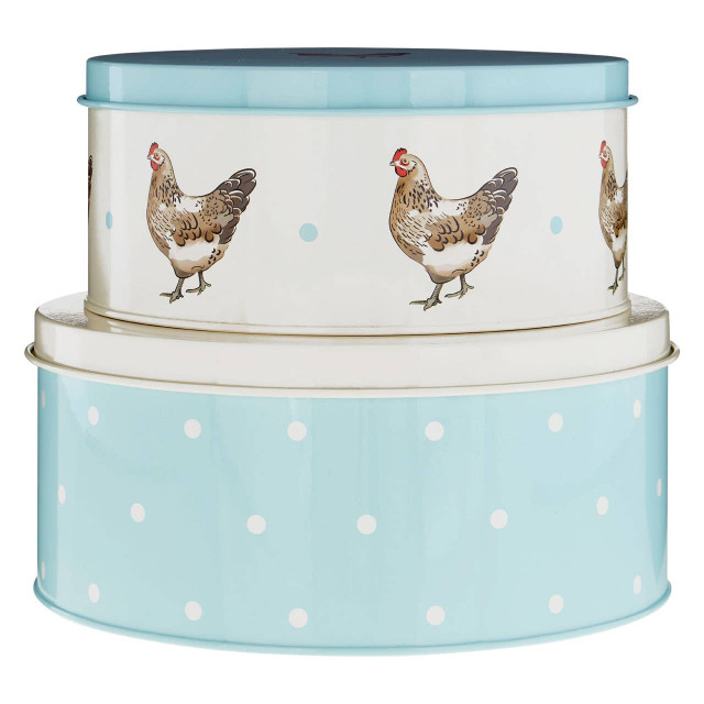 premier housewares Mrs Henderson Set of 2 Round Cake Tins