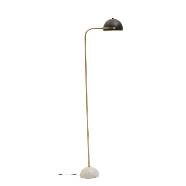 Premier Housewares Murdoch Floor Lamp With Black Shade