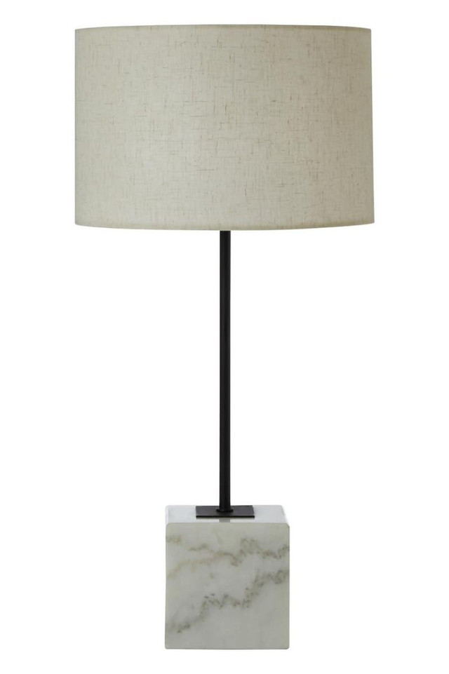 premier housewares Murdoch Table Lamp with Marble Base