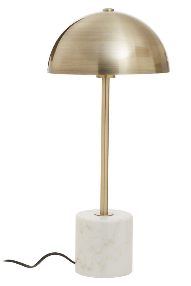 premier housewares Murdoch Table Lamp with White Marble Base