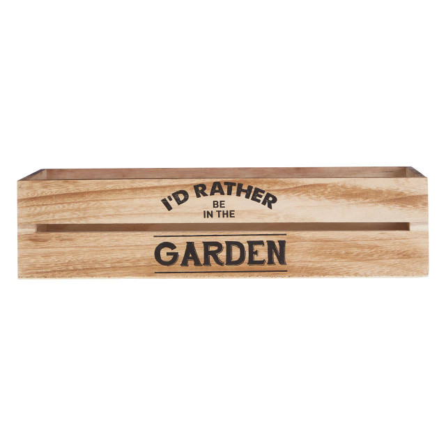 premier housewares Naresso Natural Wood Planter and Herb Crate