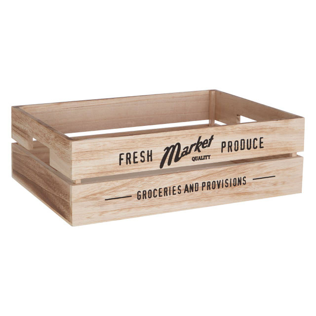 Premier Housewares Naresso Natural Wood Set Of 3 Provision Crates