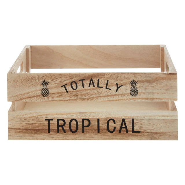 Premier Housewares Naresso Natural Wood Tropical Fruit Crate