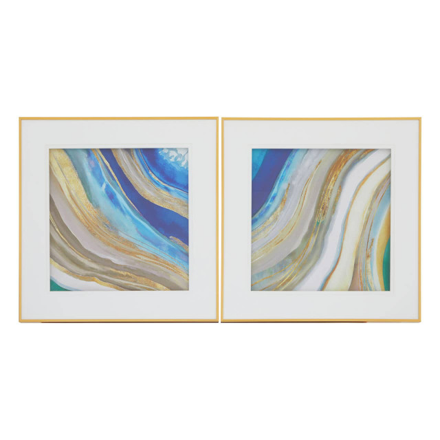 premier housewares Nason Set Of Two Abstract Wall Art