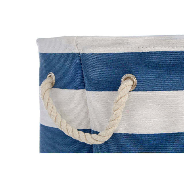 Premier Housewares Nautical Blue And White Stripes Laundry Hamper