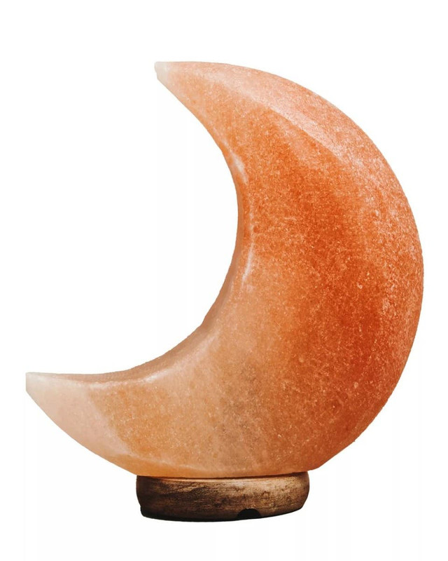 premier housewares Nepal Crescent Moon Pink Natural Salt Lamp