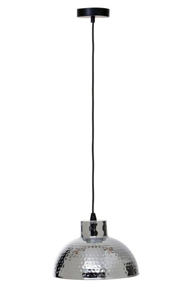 Premier Housewares New Foundry Chrome Finish Iron Pendant Light