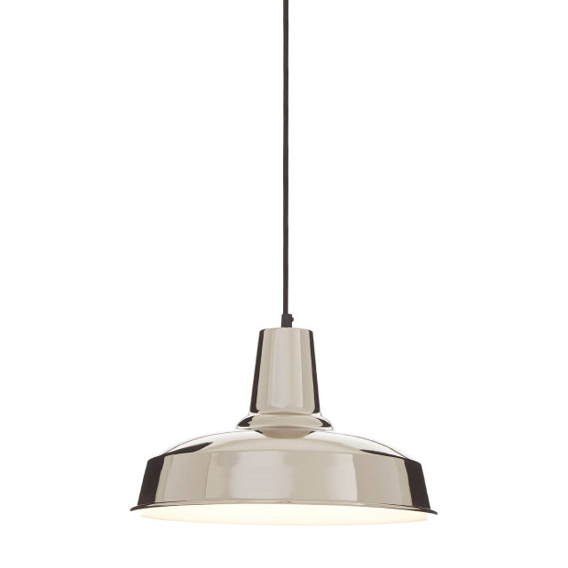 Premier Housewares New Foundry Deep Plate Aluminium Pendant Light