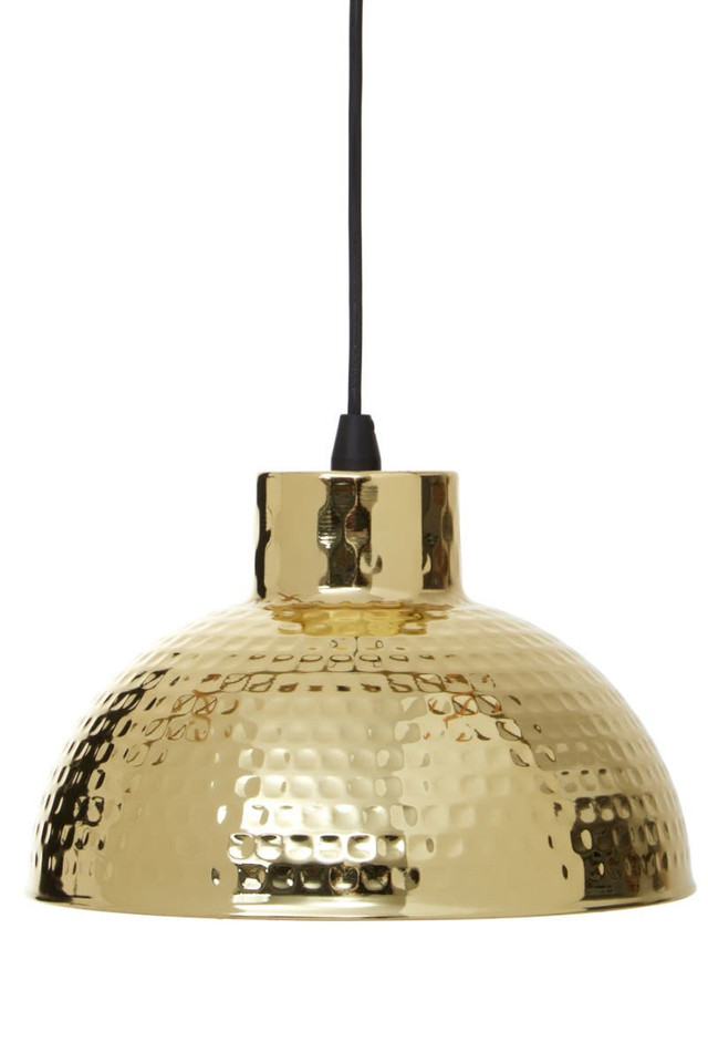 Premier Housewares New Foundry Gold Finish Pendant Light