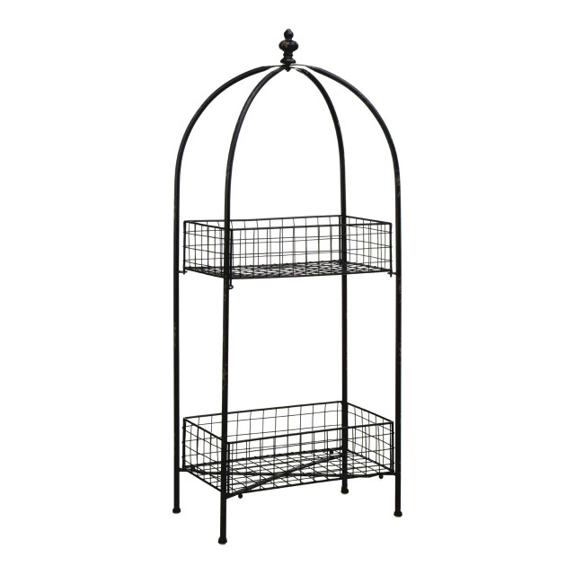 premier housewares New York Loft Black 2 Tier Stand