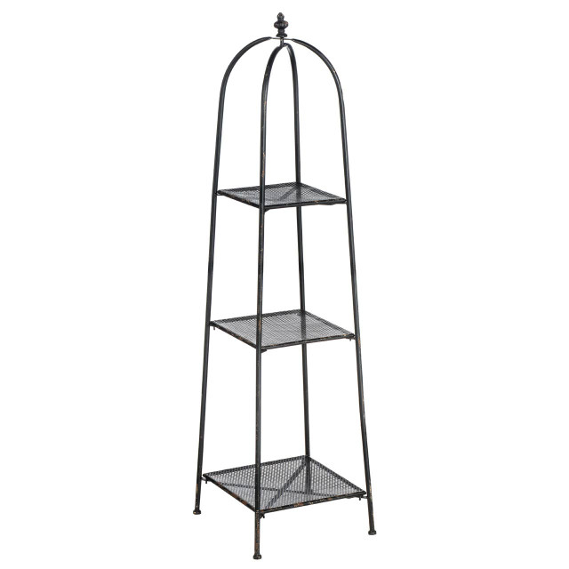 Premier Housewares New York Loft Black 3 Tier Shelf Unit