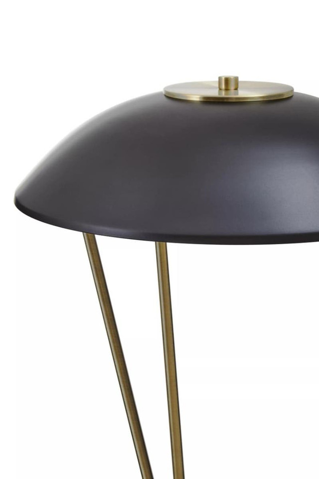 Premier Housewares Newton Black Metal Shade Table Lamp