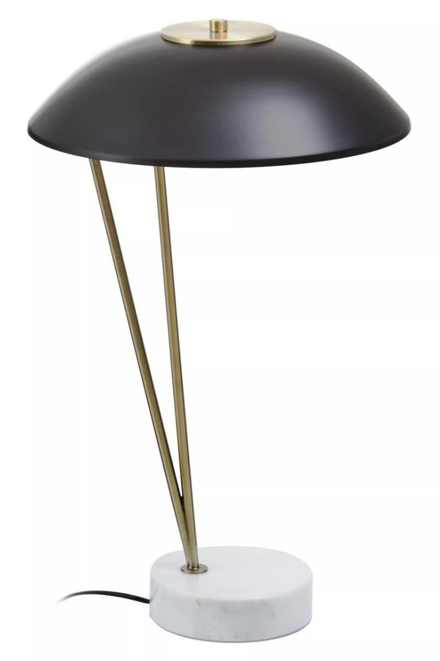 premier housewares Newton Black Metal Shade Table Lamp