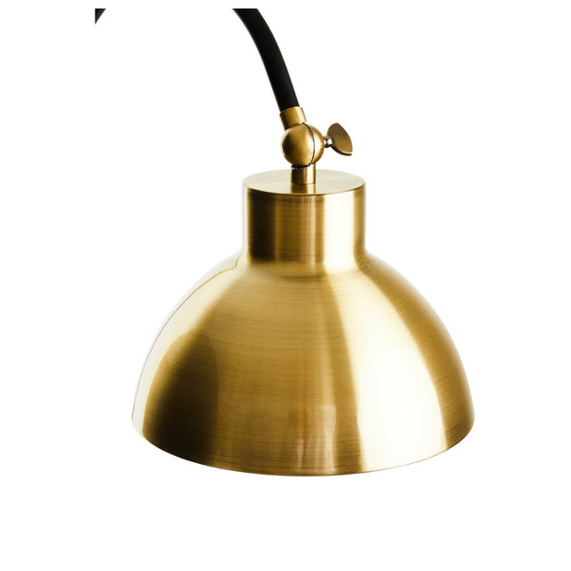 Premier Housewares Newton Gold Finish Metal Shade Table Lamp