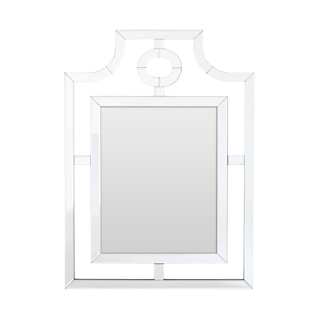 Premier Housewares Nicolette Cut Out Design Silver Wall Mirror