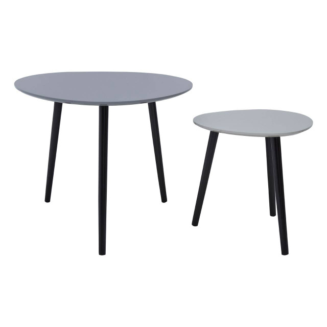 Premier Housewares Nostra Set Of 2 Triangular Nesting Tables