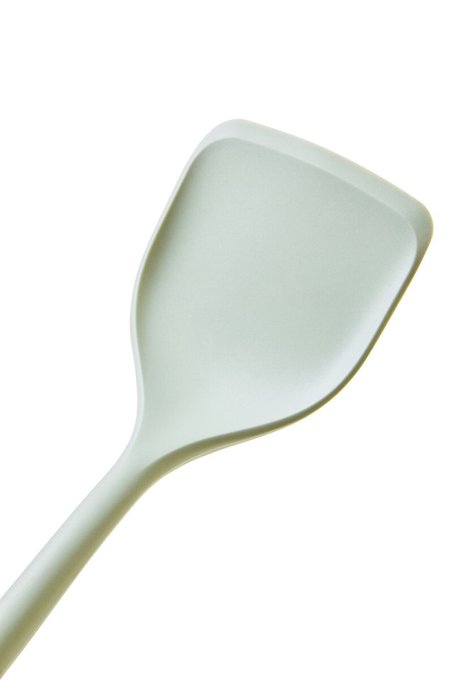 Premier Housewares Nova Sage Green Silicone Head Turner With Round Wood Handle