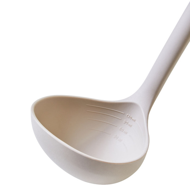 Premier Housewares Nova Stone Grey Silicone Head Ladle With Wood Handle