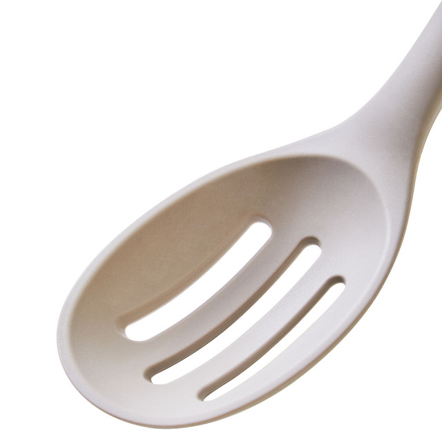 Premier Housewares Nova Stone Grey Silicone Head Slotted Spoon