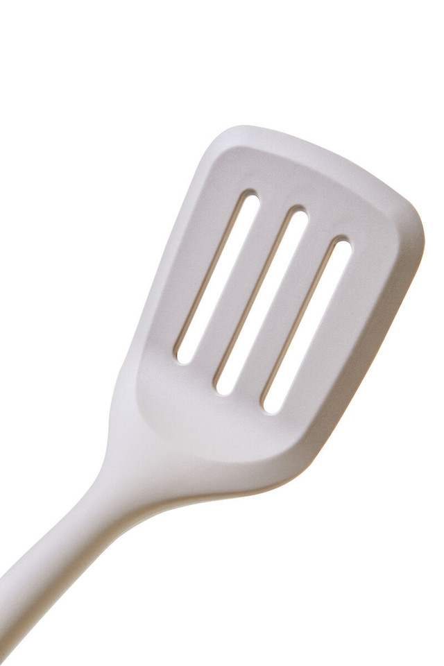 Premier Housewares Nova Stone Grey Silicone Head Slotted Turner