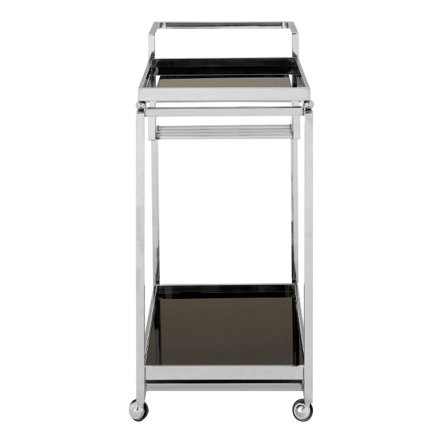 Premier Housewares Novo 3 Tier Trolley With Silver Finish Frame