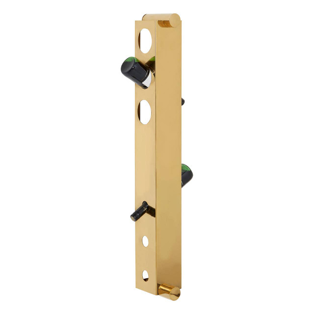 Premier Housewares Novo 6 Bottle Gold Finish Vertical Wine Rack
