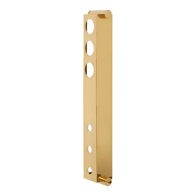 premier housewares Novo 6 Bottle Gold Finish Vertical Wine Rack