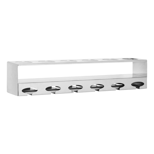 premier housewares Novo 6 Bottle Silver Finish Wine Rack